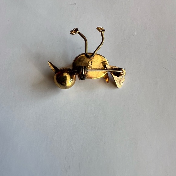 Elegant Gold and Silver Bird Brooch - Picture 2 of 3